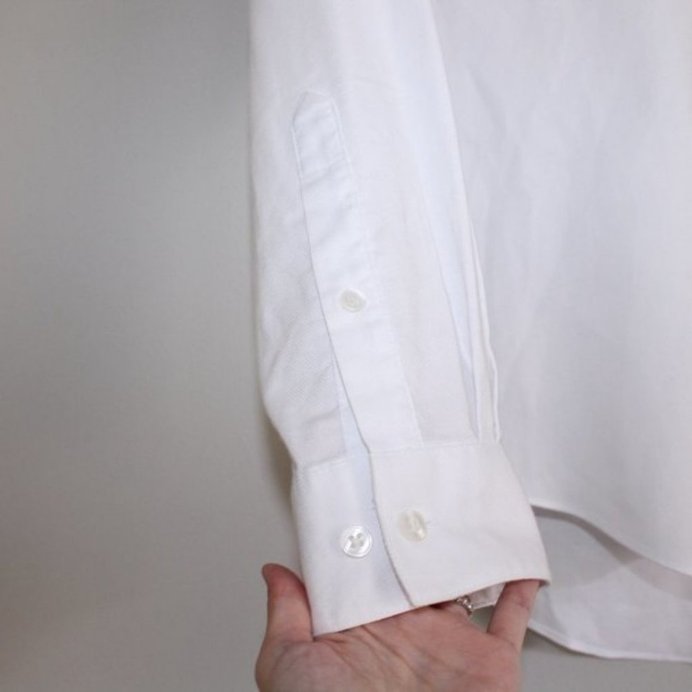 Van Heusen Button Down Longsleeve Shirt White 15.5 - Picture 5 of 7